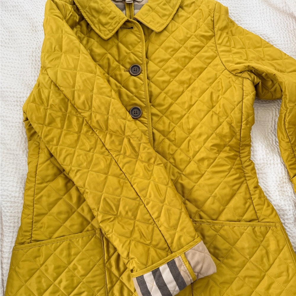 Burberry Brit Yellow Quilted Jacket - M